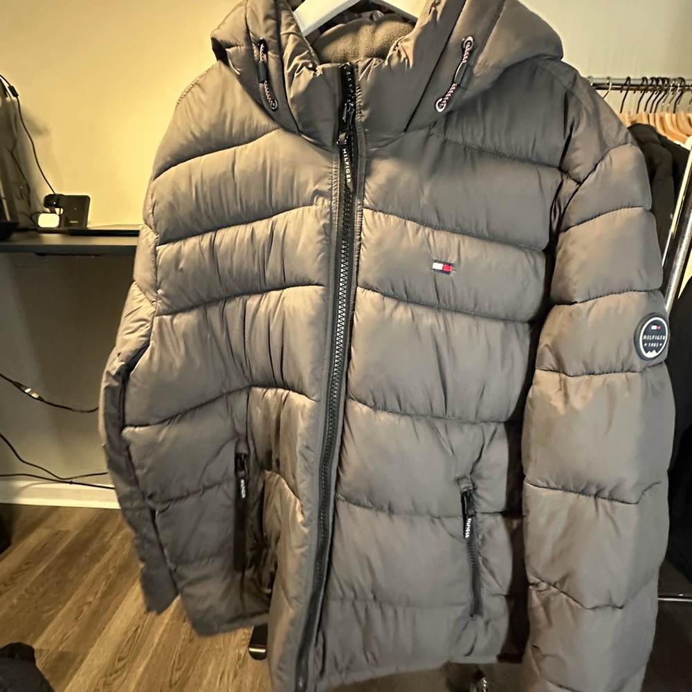 Tommy Hilfiger Grey Jacket XXL – Brand New Without Tags